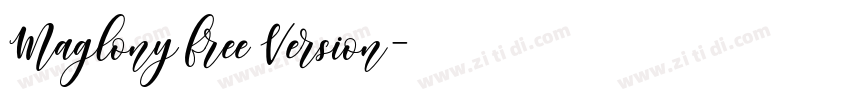 Maglony free Version字体转换